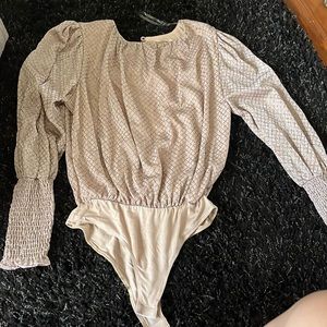 LS glittery bodysuit medium